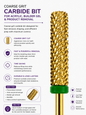 Gel-Le -Carbide Bit Gold 1" Long