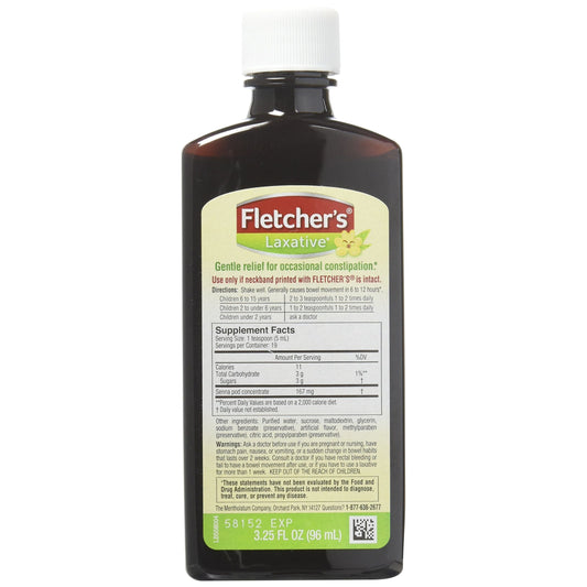 Fletcher's Laxative, Gentle, For Kids, Root Beer Taste 3.25 Oz