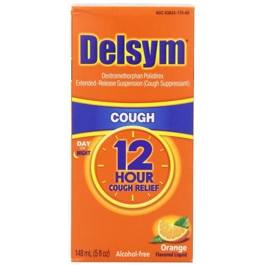 Delsym Cough  Relief  12 Hour  Liquid Orange 5 Oz