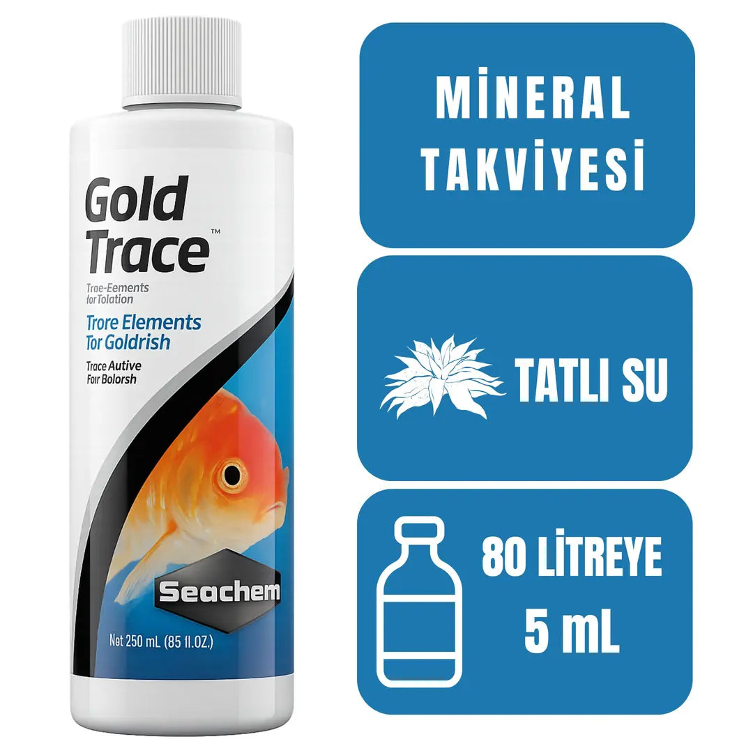 Seachem Gold Trace Aquarium Trace Element Supplement 250ml
