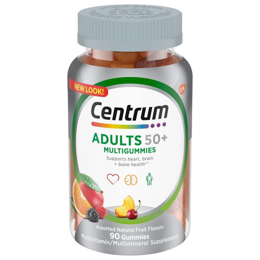 Centrum Adults 50+ Multigummies 90 Gummies Multivitamin Multimineral Supplement 90 ct