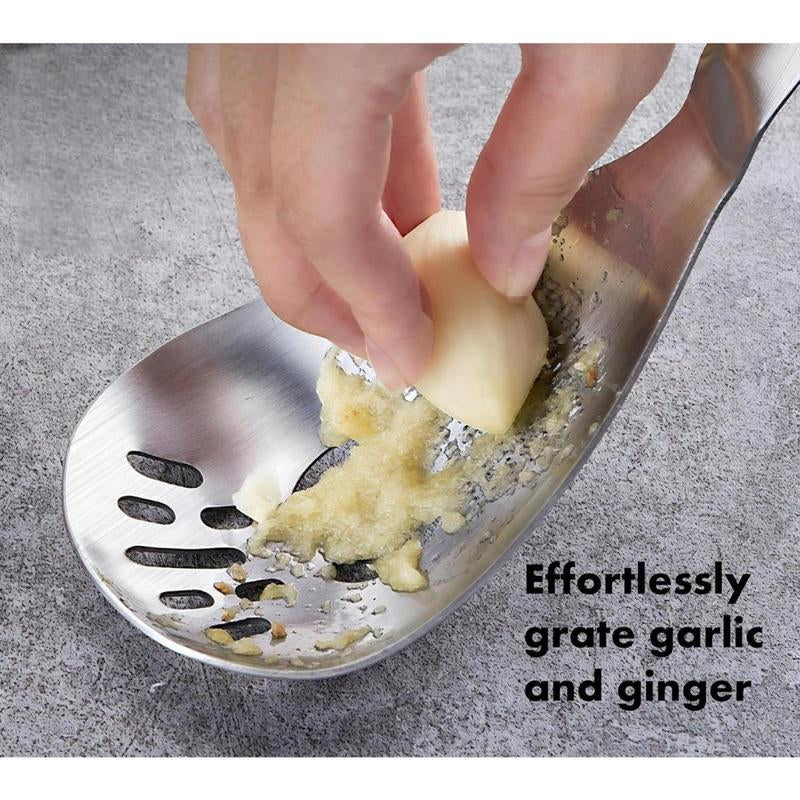 Heavy Duty Food Grade Stainless Steel: Multifunctional Potato Masher with Slotted Spoon & Raw Egg Separator, Durable Kitchen Gadget for Mashing Potatoes, Avocados, Vegetables & Beans, Easy Clean & Dishwasher Safe.
