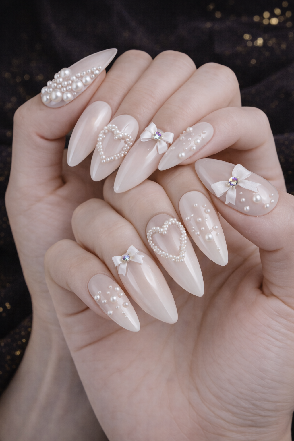 Bows-Pearls- Flower