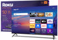 Roku Smart TV 2025 – 43-Inch Select Series, 4K HDR TV – tv with Enhanced Voice Remote – Flat Screen LED Television with Wi-Fi for Streaming Live Local News, Sports, Family Entertainment