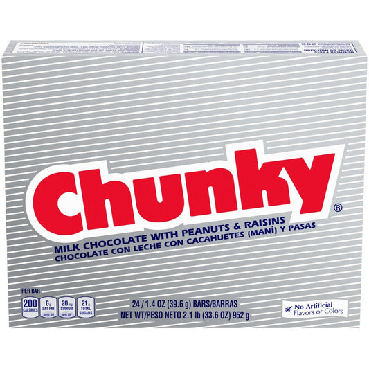 Chunky Candy Bars 24x1.4 Oz. Wrappers