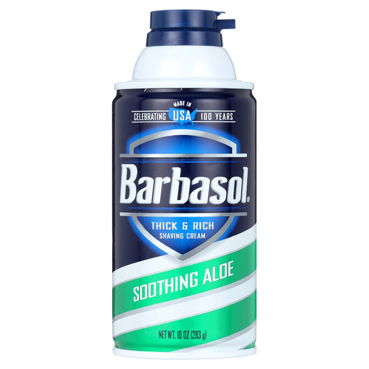 Barbasol Thick & Rich Soothing Aloe Shaving Cream 10 Oz