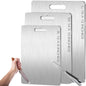 Titanium Cutting Board - 100% Pure Titanium Cutting Boards for Kitchen - Cutting Edge Hygiene & Durability, 1 Pack Double Sided Medical-Grade Titanium Cutting Mat, Easy to Clean (12"L X 9"W)Rdrd Kesefunm Titanium Cutting Board