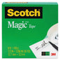 Scotch Magic Tape Refill, 3/4" X 1296", 1" Core, Clear
