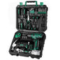 DEKOPRO 126-Piece Pink Household Tool Set with 8V Cordless Drill, Rechargeable Battery, All-In-One Compact Tools Kit, Perfect Christmas Gift, Ideal for Home Repairs & DIY Projects