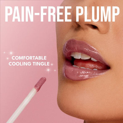 BUXOM Full-On Plumping Lip Polish Gloss - Dolly Shade Extension Lipgloss, High-Shine Shimmer, Hydrating Peptide Complex, Non-Sticky, Cruelty-Free, Hydrating