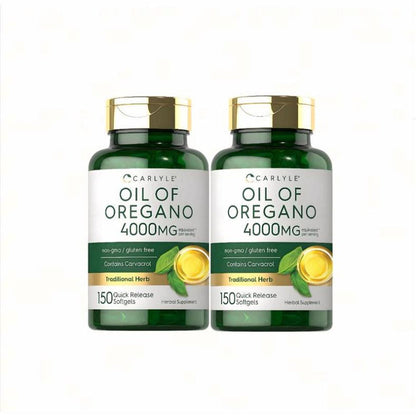 Carlyle Oil of Oregano 4000Mg Supplement 150 Softgel Capsules Non-Gmo Gluten Free Contains Carvacrol Traditional Herb Health Food