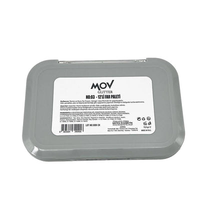 Mov Glitter 12-Color Eyeshadow Palette No: 03