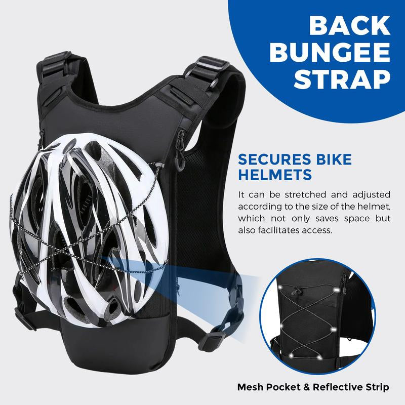Running Bag Hydration Vest Cycling Hydration Backpack 5L for Women and Men Lightweight Hydration Pack with 2.0L Water Bladder Adjustable Straps for Marathon Trail Race Jogging Hiking and Climbing