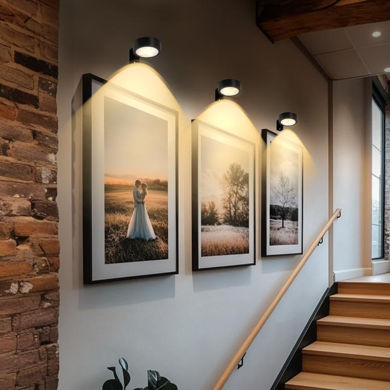 Battery Required Wall Mounted Light with 3 Lighting Modes, Wireless Magnetic Painting Light with Remote Control, Novelty Lighting for Home Decor, Multifunctional Ambient Lights #TOP PICKS