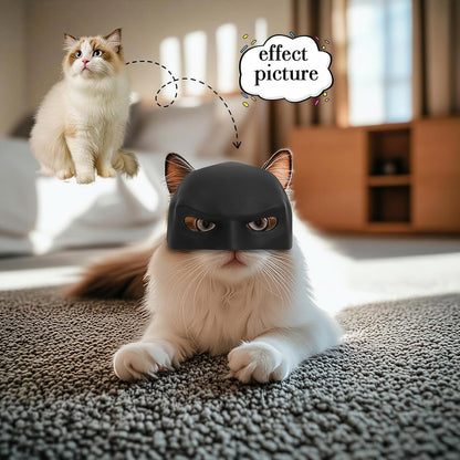 Yipintang Soft & Caring Silicone Cat Bat Mask, Skin-Friendly Halloween Costume for Cats, Lightweight & Flexible Pet Cosplay Accessories, Black Bat