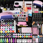 Limegirl Acrylic Nail Kit for Beginners with 75Ml ACRYLIC NAIL LIQUID Professional Nail Kit Acrylic Set with Drill Nude Acrylic Powder and Gel Nail Polish Glitter Decorations Gift for Women Manicure