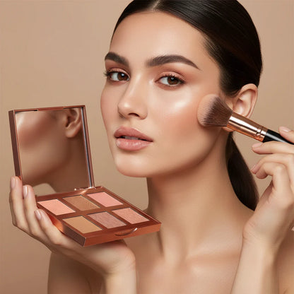 Cheeky 6 Shade Face Bar Palette - Blush, Bronzer & Highlighter