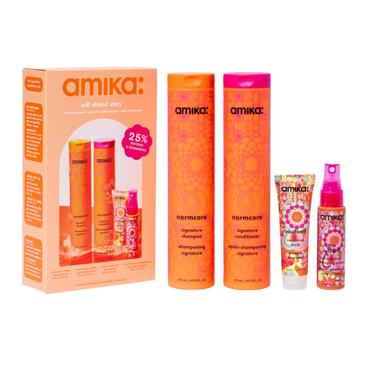 Amika Soft Strand Stars Nourishing Wash + Care Set (4 Piece)
