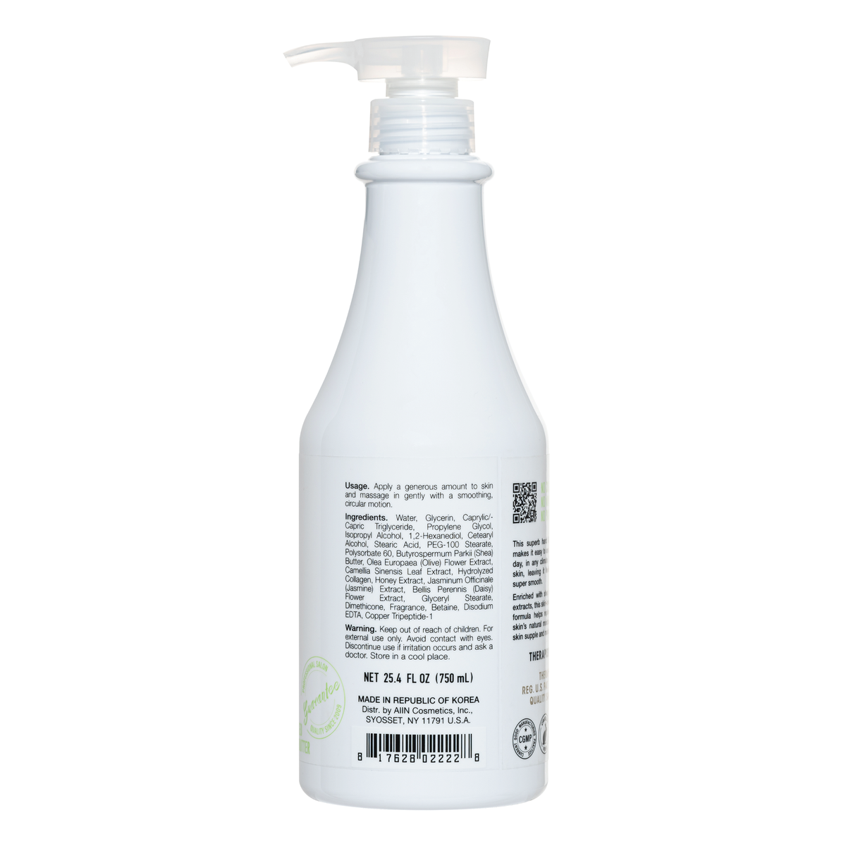 Therapispa - Rich Hand & Body Lotion - Olive 25.4oz(750ml)