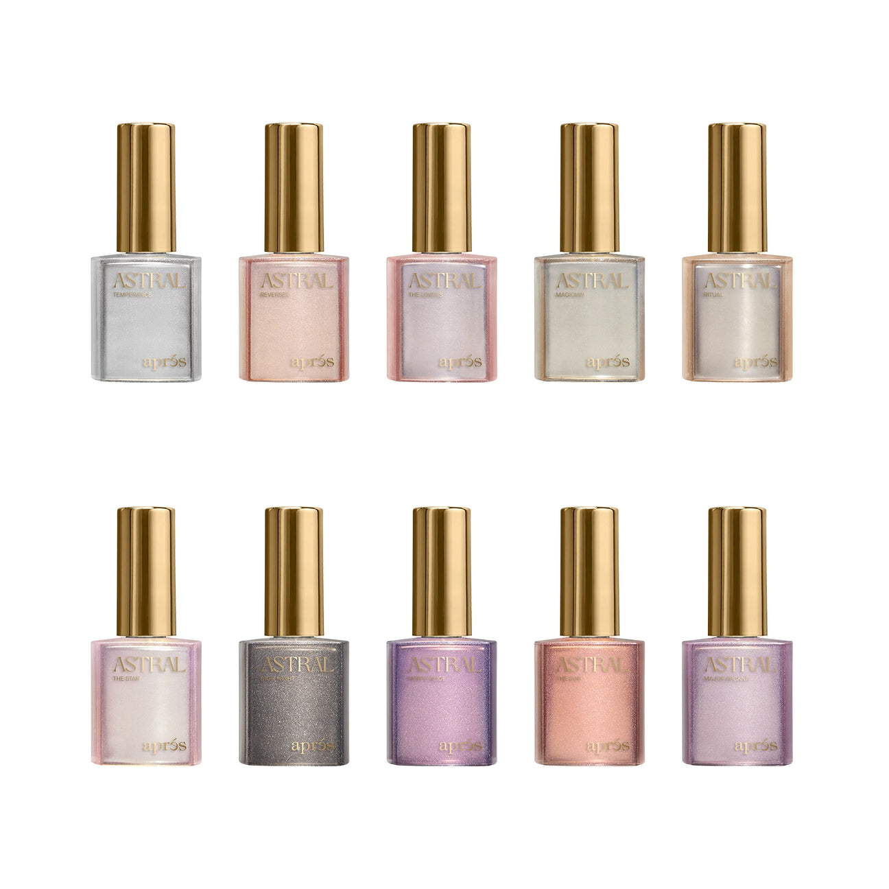 *Shimmery Cat Eye - Astral Gel Couleur, 10pcs Set