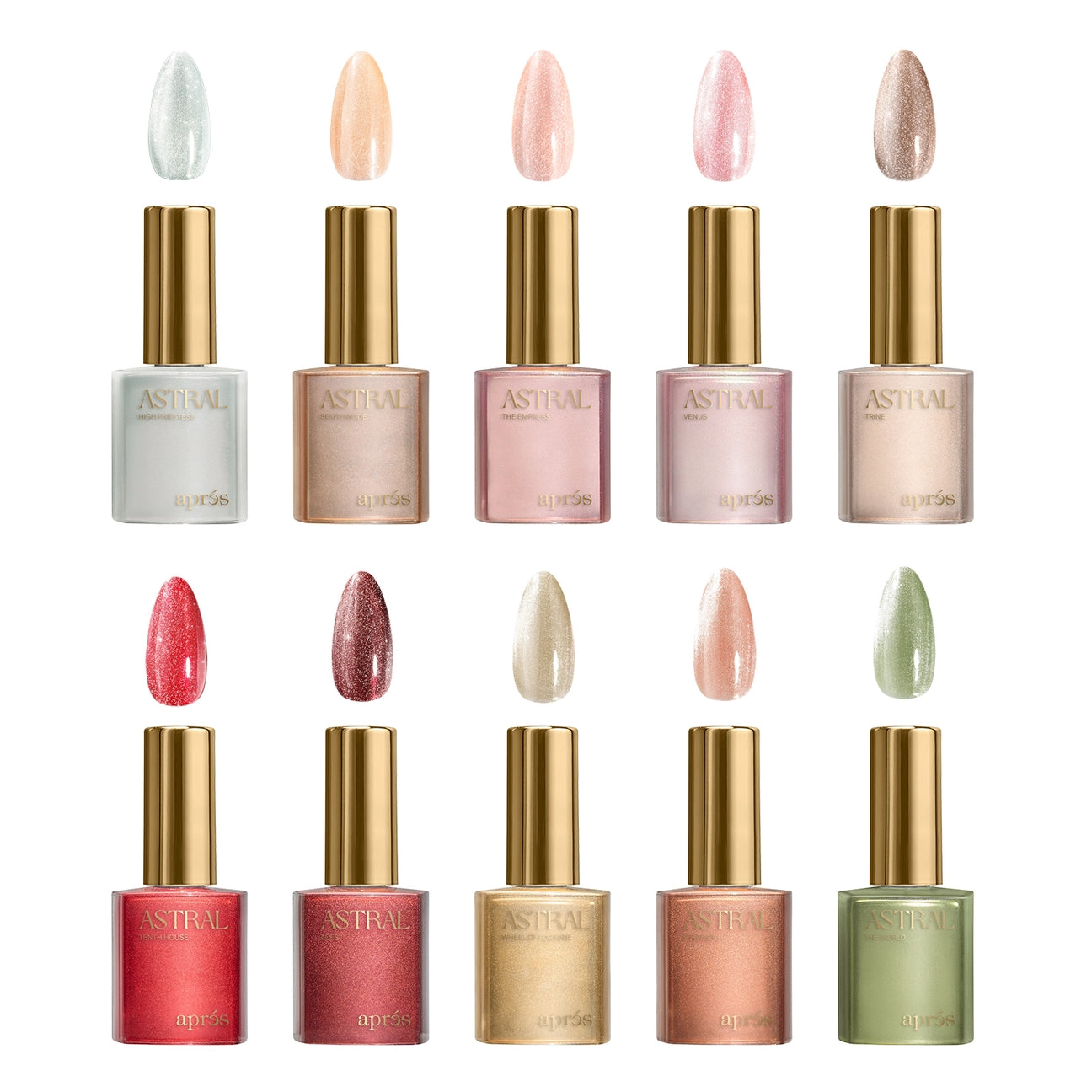 Velvet Cat Eye - Astral Gel Couleur, 10pcs Set