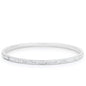 Simple Plated Finish Crystal Bangle