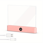 Book Light, Rechargeable Clear LED Flat Reading Light with & Timer, Dimmable Panel Plate Lamp Book Full Page Light for Reading in Bed at Night