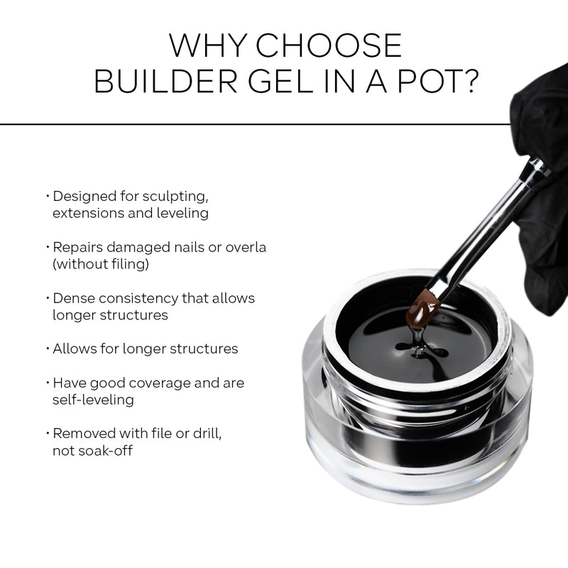 Builder Gel in a Pot - Shimmer Camel