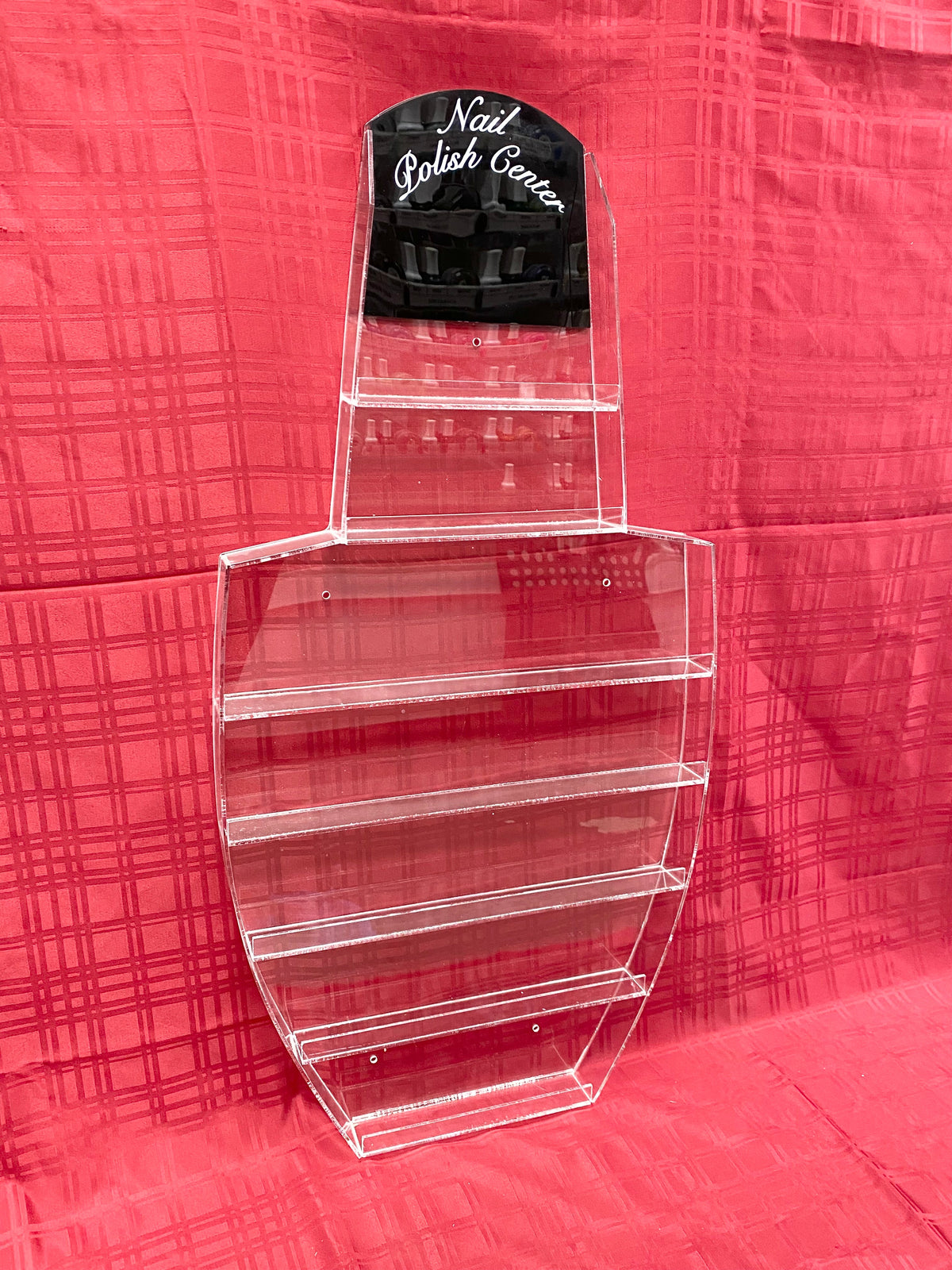 Polish Wall Rack - Acrylic Display - (57 bottle)(Bottle Shapped)