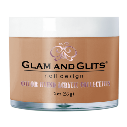 Glam And Glits - Color blend Acrylic Powder - BL3051 Cover Cinnamon 2oz