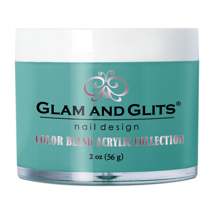 Glam And Glits - Color Blend Acrylic Powder - BL3112 Teal I'm Blue 2oz