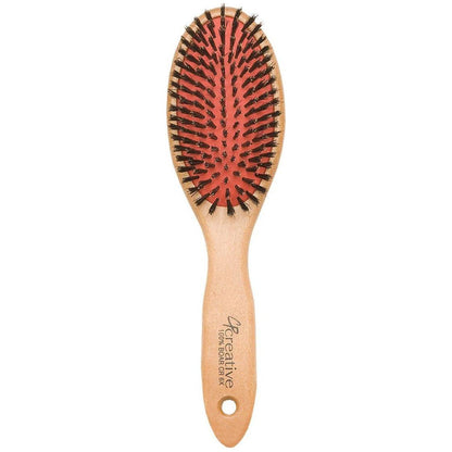 Eco-Friendly Boar Bristle Paddle Wood Hair Brush