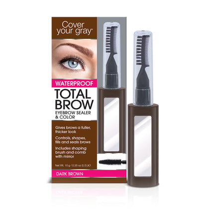 Cover Your Gray - Total Brow Eyebrow Sealer & Color - Dark Brown