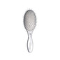 Olivia Garden Expert Care Curve Boar Nylon Bristles Hair Brush - Silver, Gentle Detangling & Styling for All Hair Types