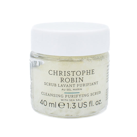 Christophe Robin Cleansing Purifying Scrub w/ Sea Salt 1.3oz - Imperfect Container