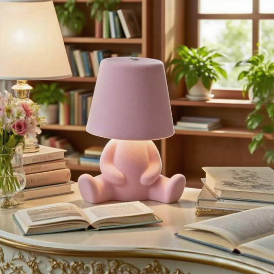 Creative Design Table Lamp, USB Rechargeable LED Night Light, 3-Way Dimmable Modern Night Light for Adults, Nightstand Lamp for Home Living Room Office, Decorative Lights, LED Lights, Lights Bedroom, Cute USB Power Lamp, Dimmable Warm White