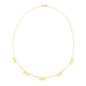 14k Yellow Gold Necklace with Circle Dangle Stations