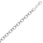 Sterling Silver Rhodium Plated Fancy Charm Bracelet