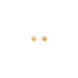 14k Yellow Gold Polished Round Stud Earrings