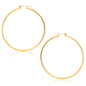 14k Yellow Gold Polished Hoop Earrings (45  mm)