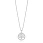 Sterling Silver Round Spiral Motif Tree of Life Necklace