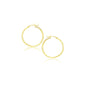 14k Yellow Gold Polished Hoop Earrings (20 mm)
