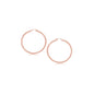 14k Rose Gold Polished Hoop Earrings (15 mm)