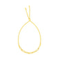 14K Yellow Gold Adjustable Bracelet with Paperclip Chain