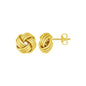 Love Knot Post Earrings in 14k Yellow Gold