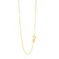 14k Yellow Gold Adjustable Box Chain 0.6mm