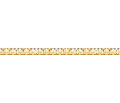 Lab Grown Round Diamond Tennis Bracelet in 14k Yellow Gold(5 cctw  F/G  VS2/SI1)