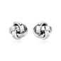 Sterling Silver Polished Love Knot Earring
