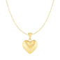 Puffed Heart Pendant in 10k Yellow Gold