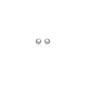 14k White Gold Spherical Stud Earrings (3.0 mm)